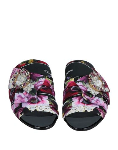 Shop Dolce & Gabbana Woman Sandals Lilac Size 8.5 Viscose, Polyester In Purple