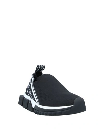 Shop Dolce & Gabbana Woman Sneakers Black Size 4 Polyester, Viscose, Polyamide, Elastane