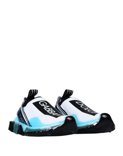 Dolce & Gabbana Logo-print Mesh Slip-on Sneakers In Blue