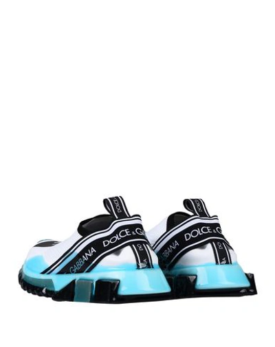 Dolce & Gabbana Logo-print Mesh Slip-on Sneakers In Blue