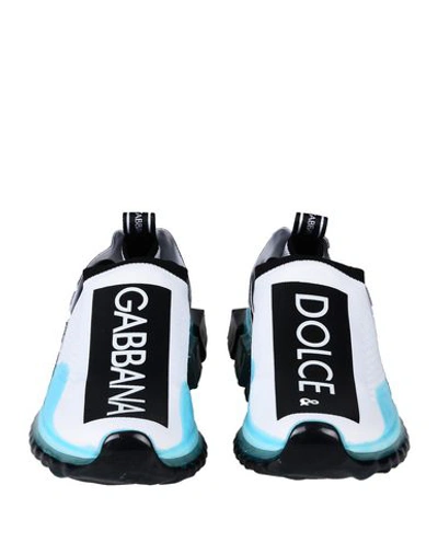 Dolce & Gabbana Logo-print Mesh Slip-on Sneakers In Blue