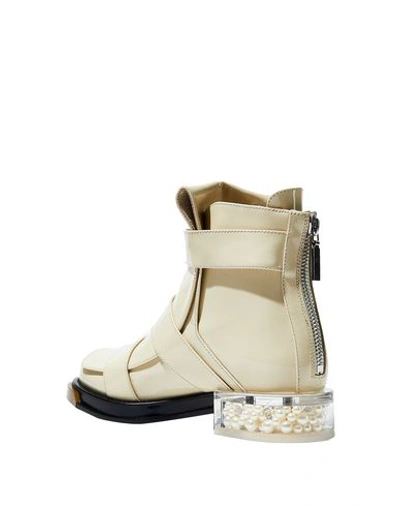 Shop Alexander Mcqueen Ankle Boot In Beige