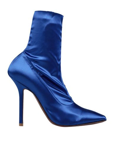 Shop Vetements Ankle Boots In Blue