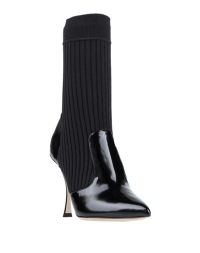 Dolce & Gabbana Lori Knitted Boots And Color Paint Black In Black