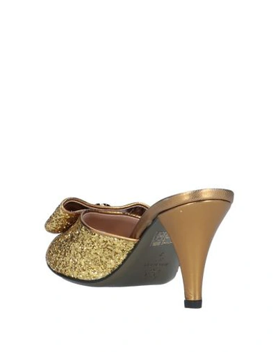Shop Bcbgmaxazria Sandals In Gold