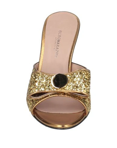 Shop Bcbgmaxazria Sandals In Gold