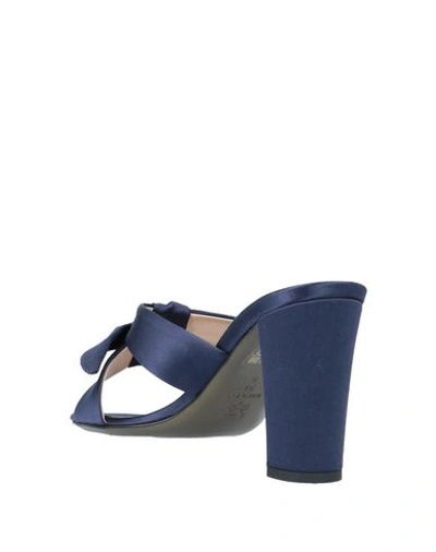 Shop Bcbgmaxazria Sandals In Dark Blue