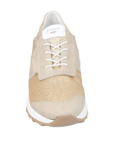 Shop Alberto Guardiani Sneakers In Beige