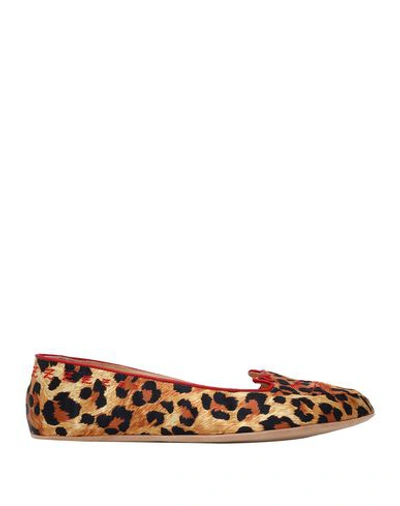 Shop Charlotte Olympia Loafers In Brown