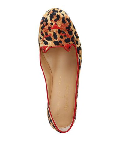 Shop Charlotte Olympia Loafers In Brown