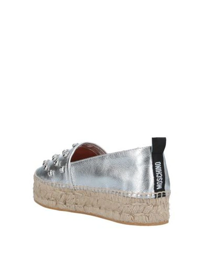 Moschino Espadrilles In Silver