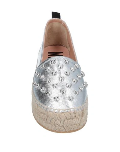 Moschino Espadrilles In Silver
