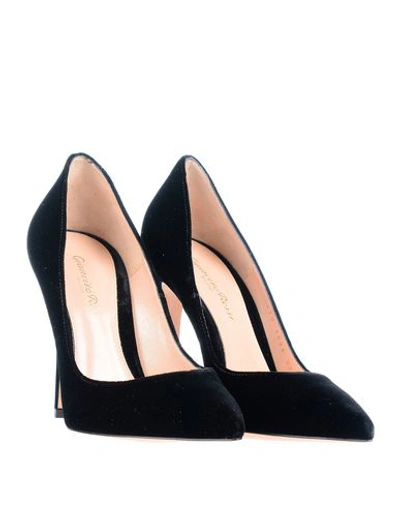 Gianvito Rossi Woman Pumps Black Size 12 Textile Fibers In Black