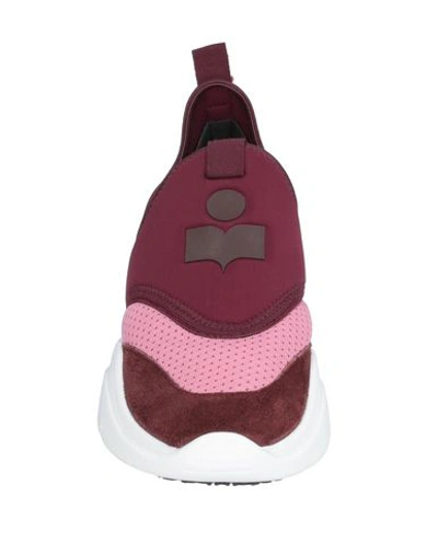 Shop Isabel Marant Sneakers In Maroon