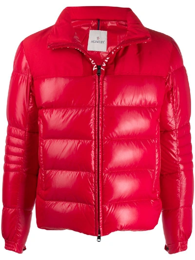 Shop Moncler 'bruel' Jacke - Rot In Red