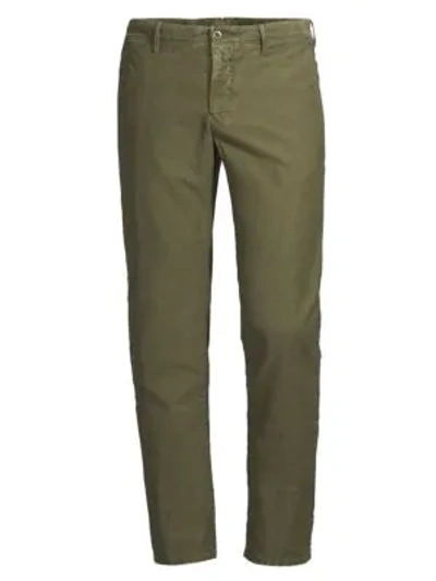 Shop Incotex Slim-fit Trousers In Green