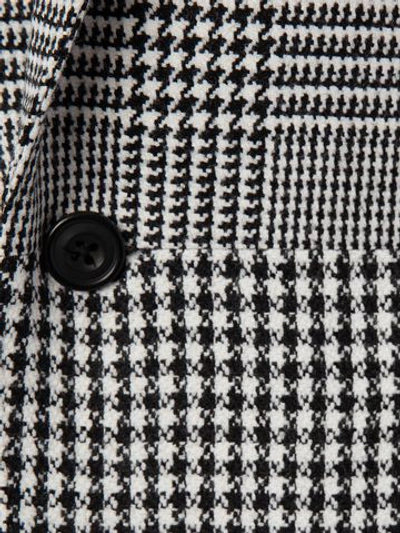 Shop Alexander Mcqueen Hybrid Check Jacket In Ivory/black