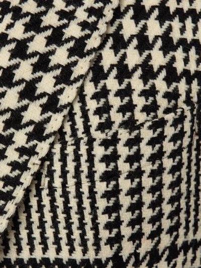 Shop Alexander Mcqueen Exploded Dogtooth Coat In Ivory/black