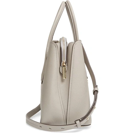 Shop Kate Spade Large Margaux Leather Satchel In True Taupe