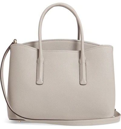 Shop Kate Spade Large Margaux Leather Satchel In True Taupe