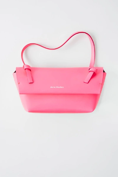 Shop Acne Studios Mini Purse Fluo Pink