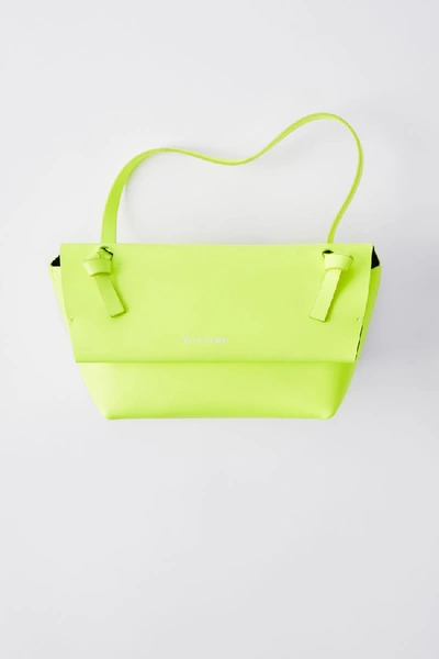 Shop Acne Studios Mini Purse Fluo Yellow