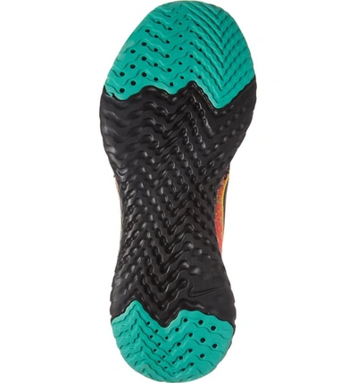 Shop Nike Epic React Flyknit 2 Running Shoe In Black/ Black/ Ember Glow/ Gold