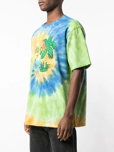 Shop Just Don Lion Basketball Tie Dye T-shirt In Multicolor