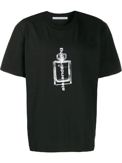 Shop Alexander Wang Cologne Bottle Logo T-shirt