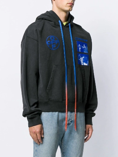 Shop Off-white Hardcore Caravagg Over Hoodie Black