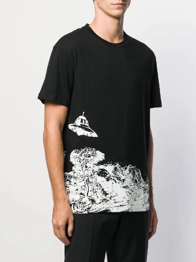 Shop Valentino X Undercover Time Traveler T-shirt In Black