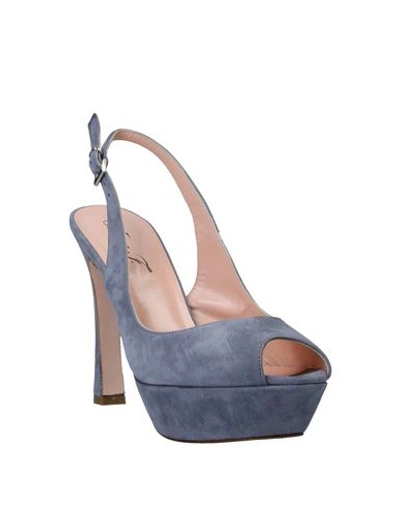 Shop Anna F Sandals In Sky Blue