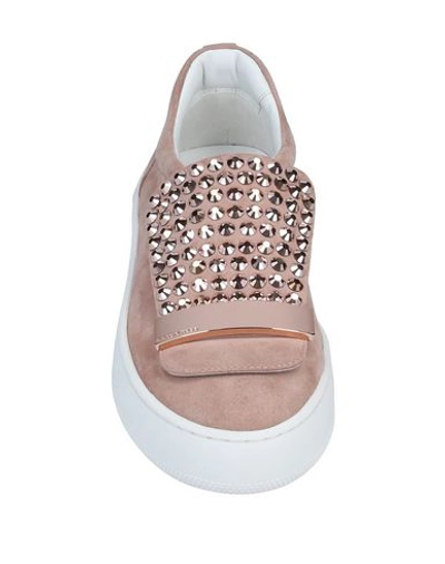 Shop Sergio Rossi Woman Sneakers Pastel Pink Size 5 Goat Skin