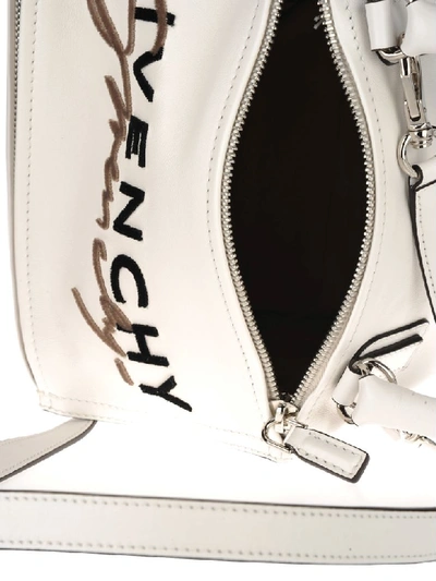 Shop Givenchy Small Pandora Bag In White
