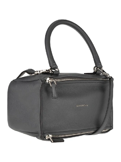 Shop Givenchy Pandora Shoulder Bag In Storm Grey