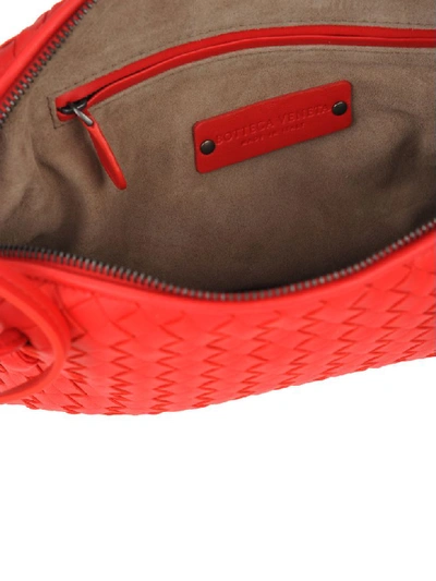 Shop Bottega Veneta Nodini Shoulder Bag In Bright Red