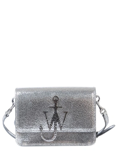 Shop Jw Anderson Anchor Logo Bag In Argento