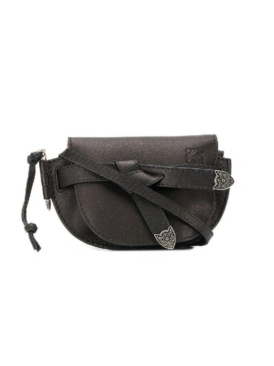 Shop Loewe Gate Western Mini Bag In Black