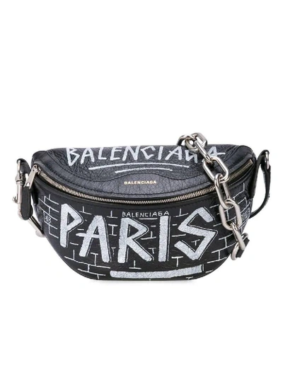 Shop Balenciaga Souvenir Graffiti Belt Bag