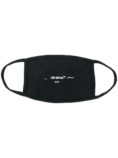 Shop Off-white Black Logo Face Mask