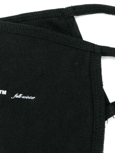 Shop Off-white Black Logo Face Mask