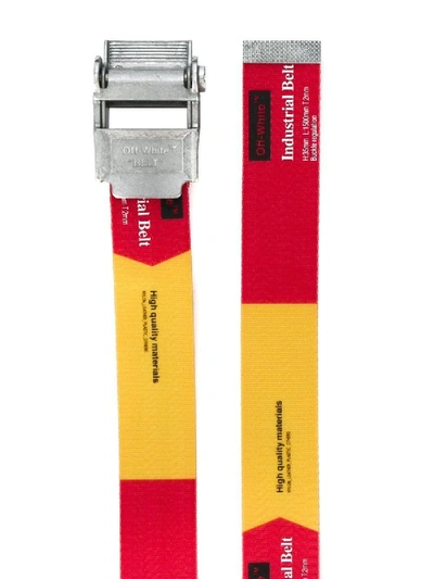 Shop Off-white Red Industrial Belt Red Yellow