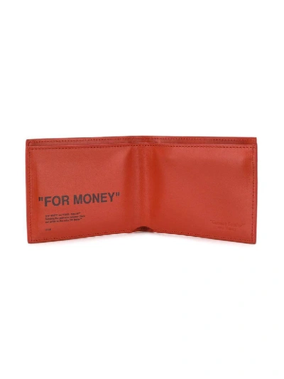 Shop Off-white Orange 'for Money' Wallet