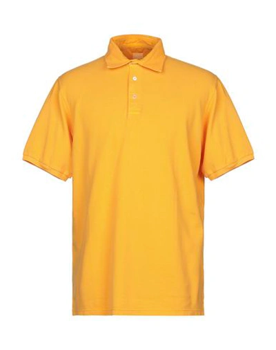 Shop Fedeli Polo Shirt In Apricot