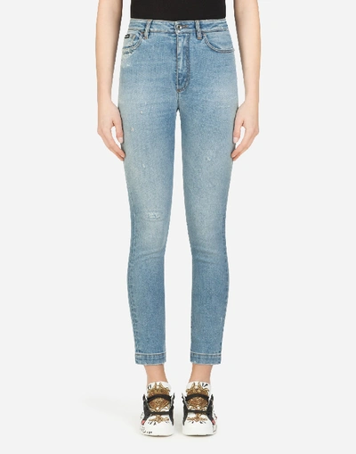 Shop Dolce & Gabbana Audrey-fit Jeans In Blue