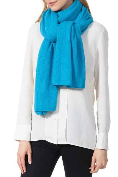Shop Amicale Cashmere Travel Wrap In 440tel