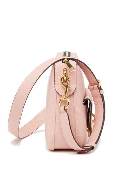 Shop Marc Jacobs Lock That Leather Messenger Bag In Rose