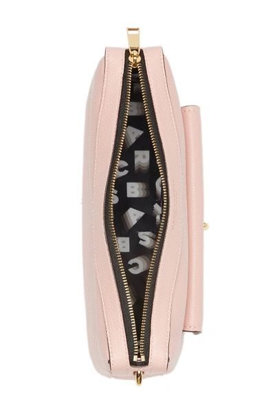 Shop Marc Jacobs Lock That Leather Messenger Bag In Rose