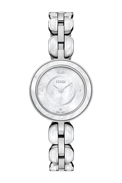 Shop Fendi Women's  My Way Swiss Quartz Two-tone Bracelet Watch, 28mm In Mop