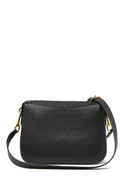 Shop Marc Jacobs Lock That Leather Messenger Bag In Black